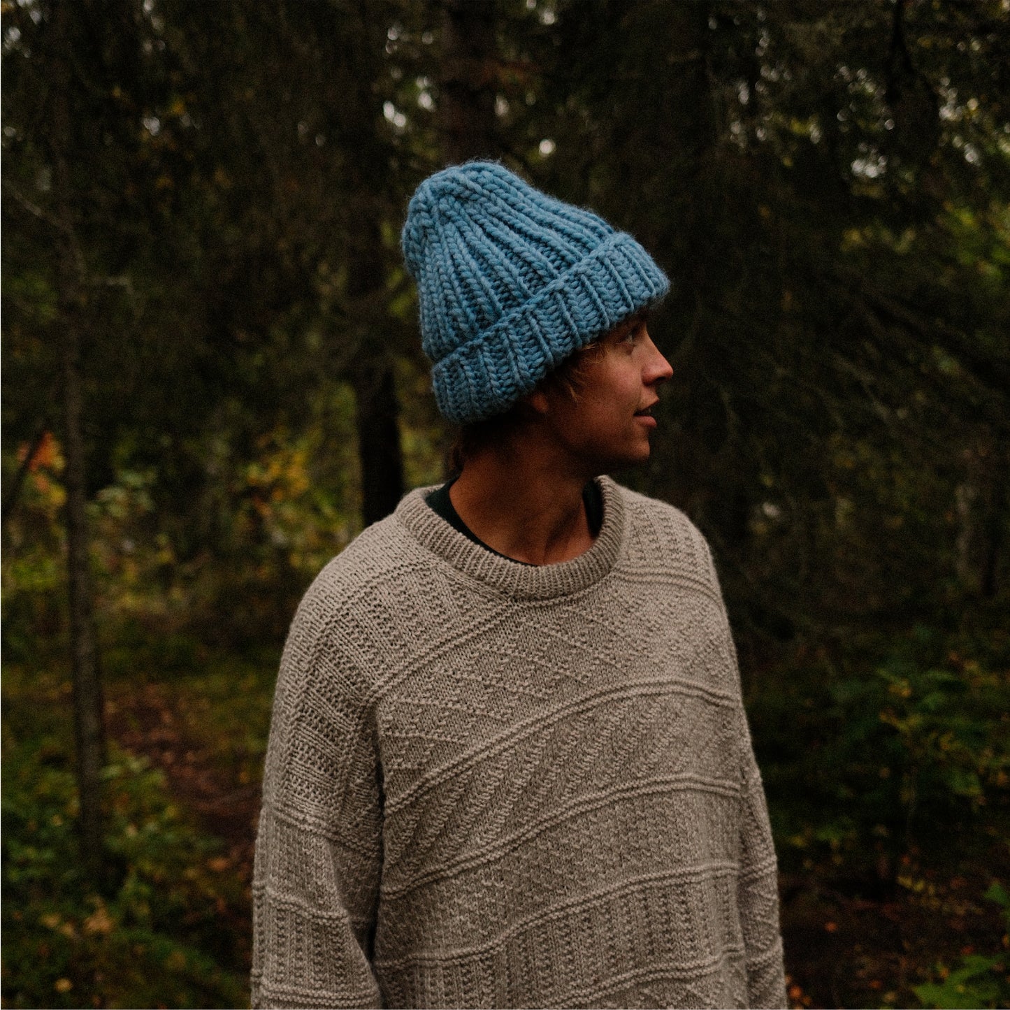 STICKUT - Knitting kit - Light Blue Beanie