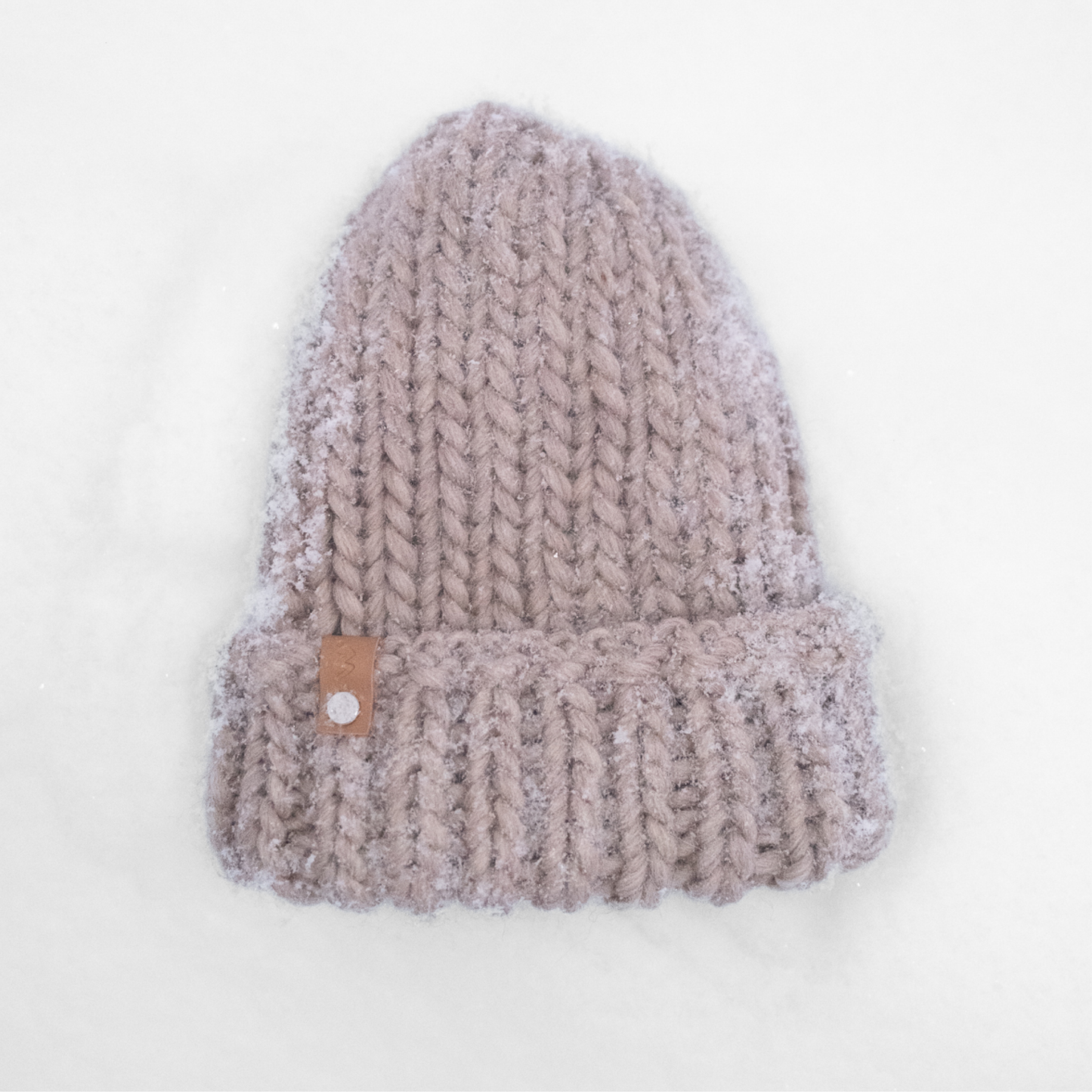 STICKUT - Knitting kit - Dark Beige Beanie