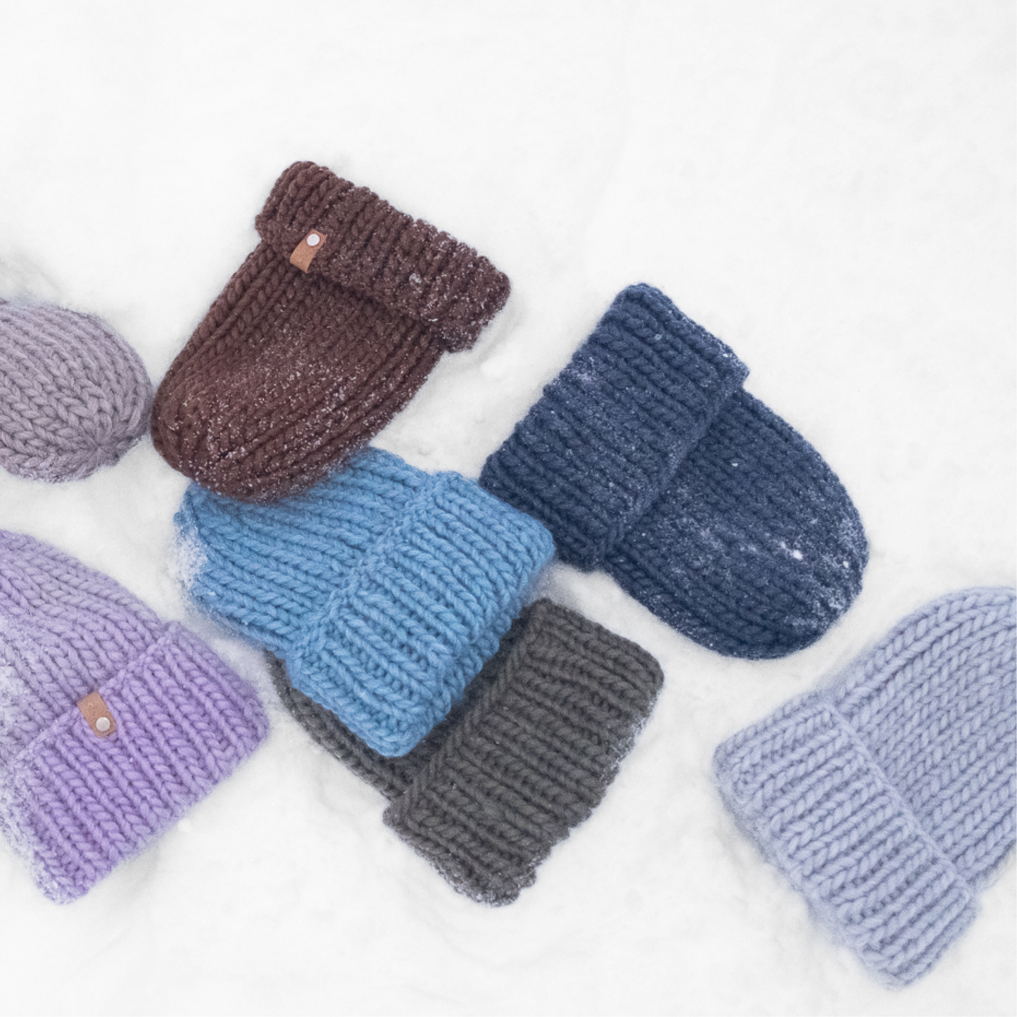 STICKUT - Knitting kit - Brown Beanie