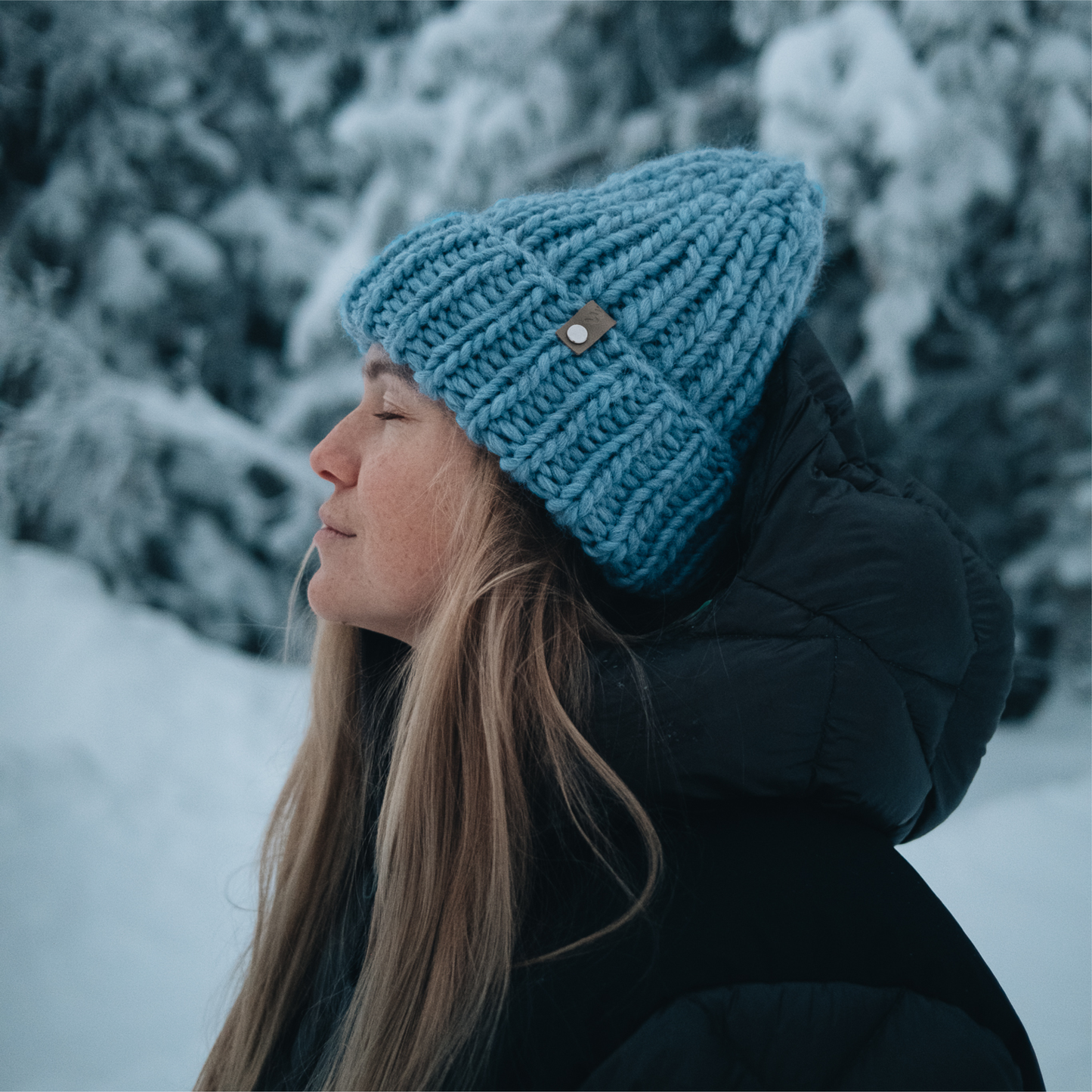 STICKUT - Knitting kit - Light Blue Beanie
