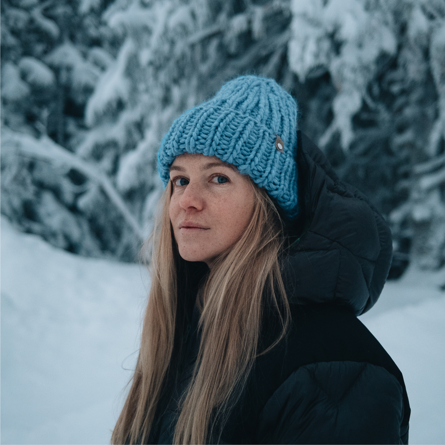 STICKUT - Knitting kit - Light Blue Beanie