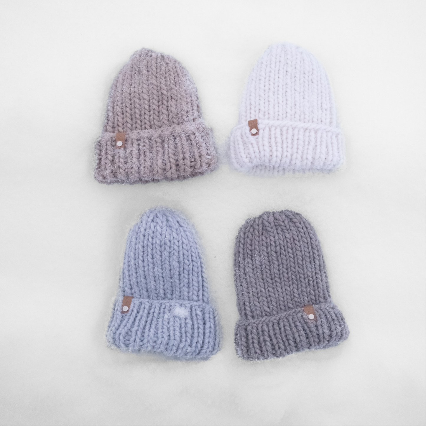 STICKUT - Knitting kit - Light Grey Beanie