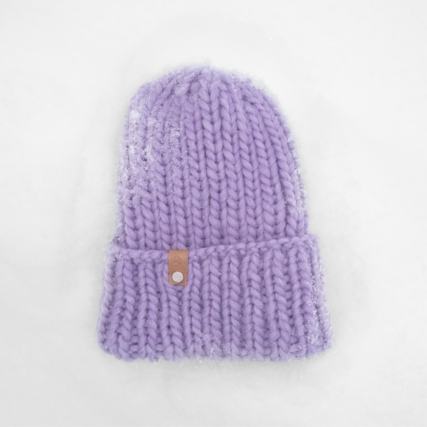 STICKUT - Knitting kit - Purple Beanie