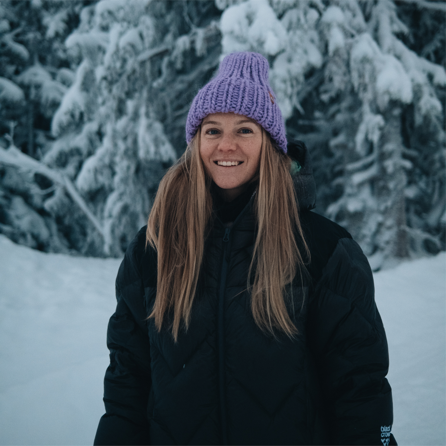 STICKUT - Knitting kit - Purple Beanie
