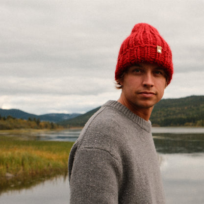 STICKUT - Knitting kit - Red Beanie