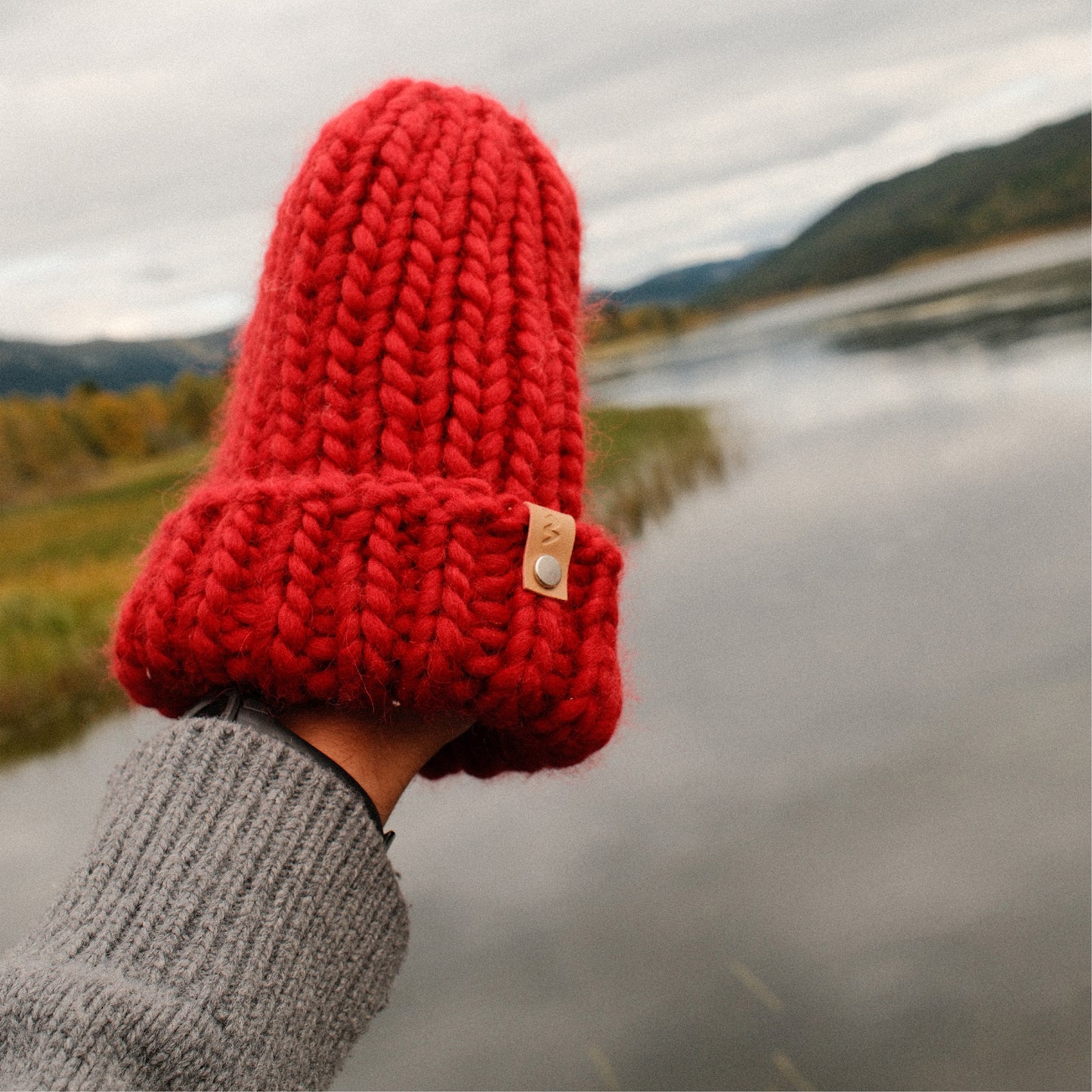 STICKUT - Knitting kit - Red Beanie