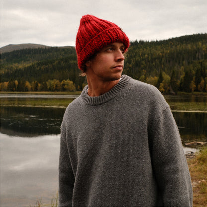 STICKUT - Knitting kit - Red Beanie
