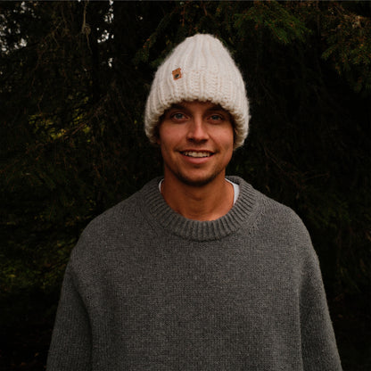 STICKUT - Knitting kit - White Beanie